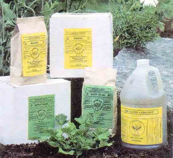 Some of Guano Company's nutrient mixes.